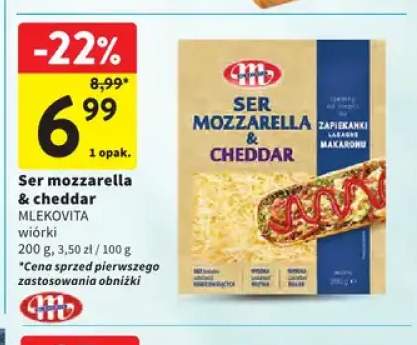 Ser mozzarella & cheddar wiórki Mlekovita