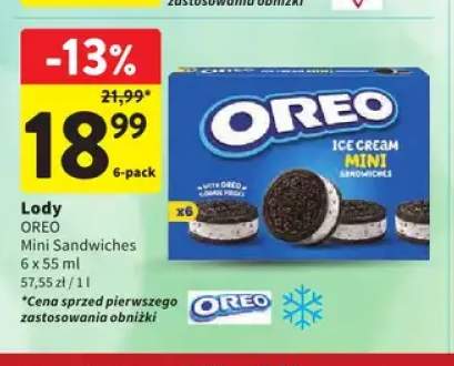 Lody Oreo Mini Sandwiches 6-pak 55 ml