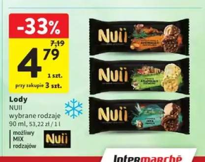Lody Nuii Salted Caramel & Australian Macadamia +2 warianty