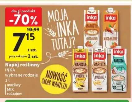 Napój roślinny Inka migdałowe +4 warianty