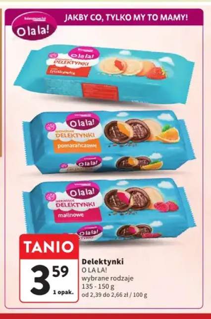 Ciastka Delektynki truskawkowe O la la! +2 warianty