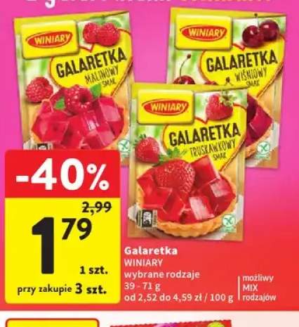 Galaretka o smaku malinowym Winiary +2 warianty