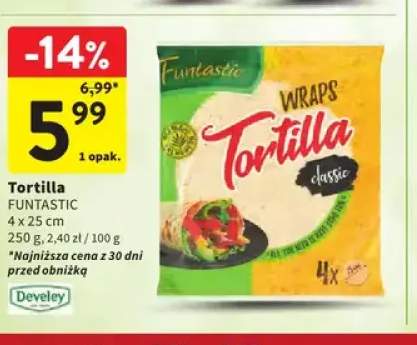 Tortilla Funtastic 4-pak 25 cm