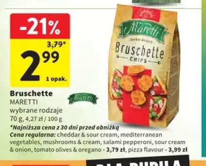 Bruschette Maretti cheddar & sour cream +6 wariantów