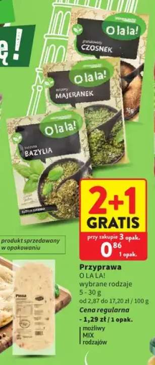 Przyprawa bazylia suszona O La La! +2 warianty