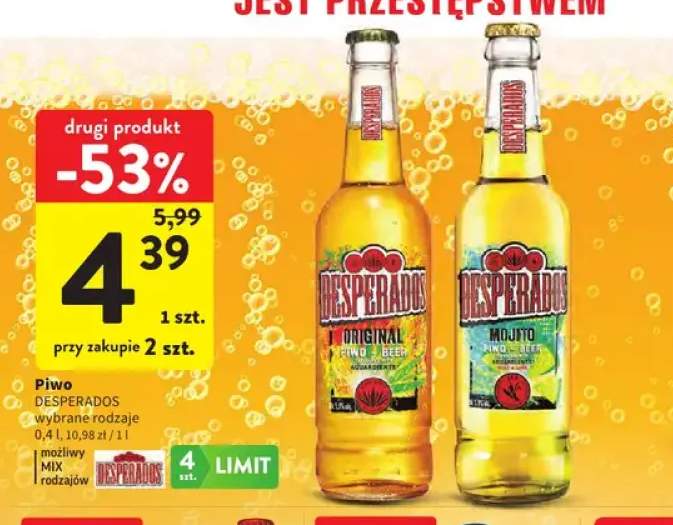 Piwo Desperados Original +1 wariant