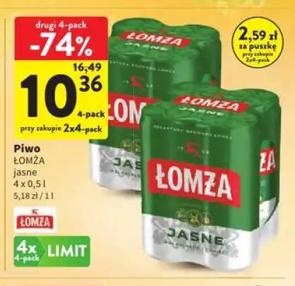 Piwo Łomża 4-pak 500 ml