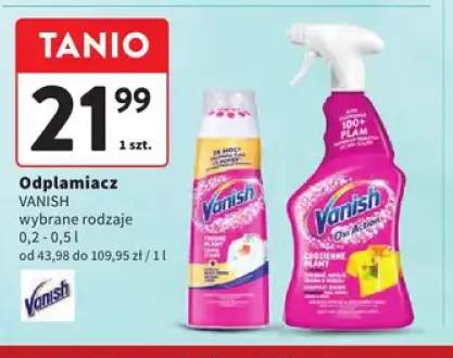 Odplamiacz w płynie Vanish Oxi Action +1 wariant