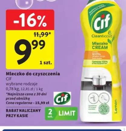 Mleczko do czyszczenia Cif