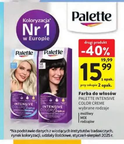 Farba do włosów Palette Intensive Color Creme 10-2 +1 wariant