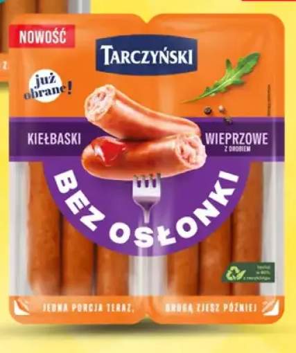 Kiełbaski bez osłonki wieprzowe z drobiem Tarczyński