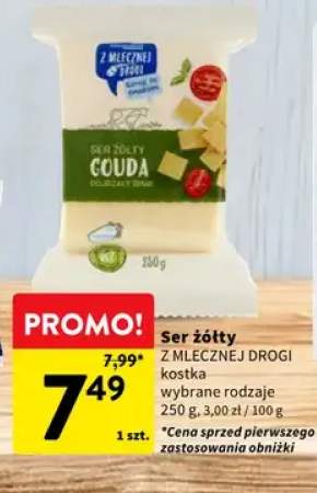 Ser żółty w kostce Z Mlecznej Drogi