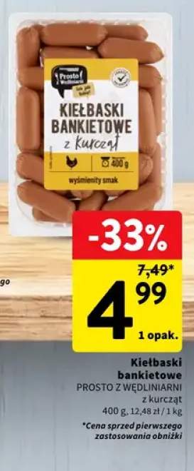 Kiełbaski bankietowe z kurcząt Prosto z Wędliniarni