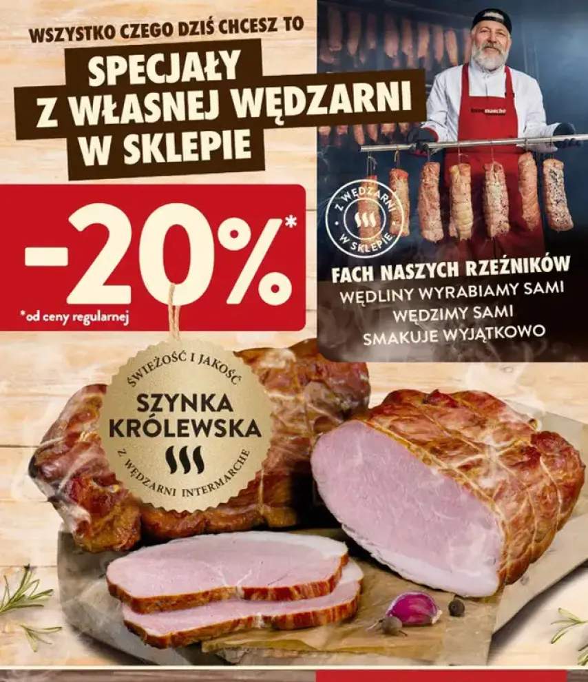 Szynka królewska z wędzarni Intermarché