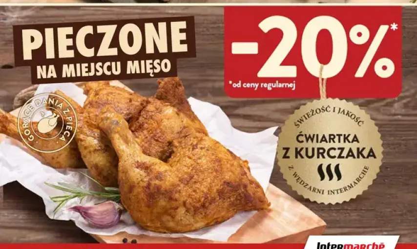 Ćwiartka z kurczaka pieczona z wędzarni Intermarché