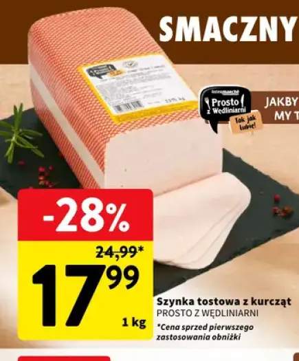 Szynka tostowa z kurcząt Prosto z Wędliniarni
