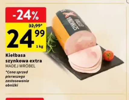 Kiełbasa szynkowa extra Madej Wróbel