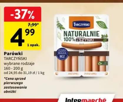 Parówki Naturalnie 100% z szynki Tarczyński