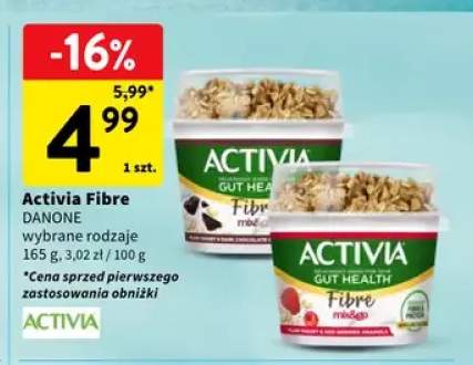 Jogurt Activia Fibre z czekoladą Danone +1 wariant