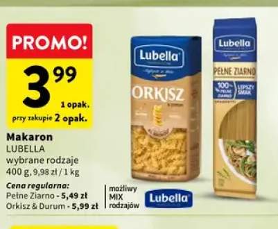 Makaron Lubella orkisz & durum +1 wariant