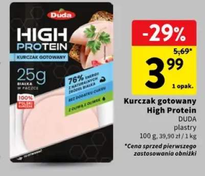 Kurczak gotowany High Protein Duda plastry