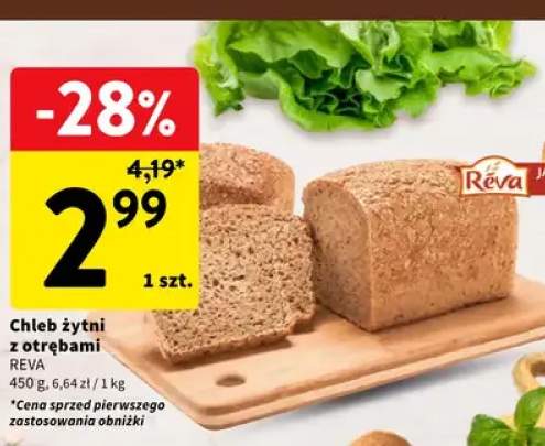 Chleb żytni z otrębami Réva