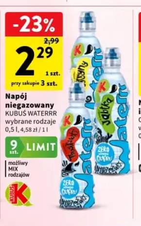 Napój niegazowany Kubuś Waterrr