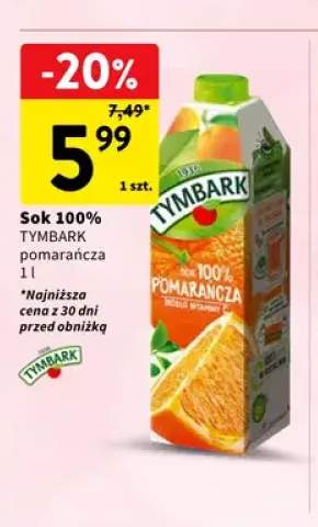 Sok Tymbark pomarańcza 100%