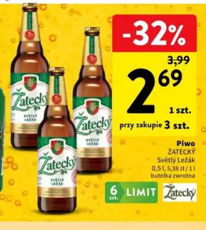 Piwo Žatecký Světlý Ležák