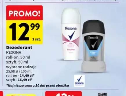Dezodorant roll-on Rexona +1 wariant