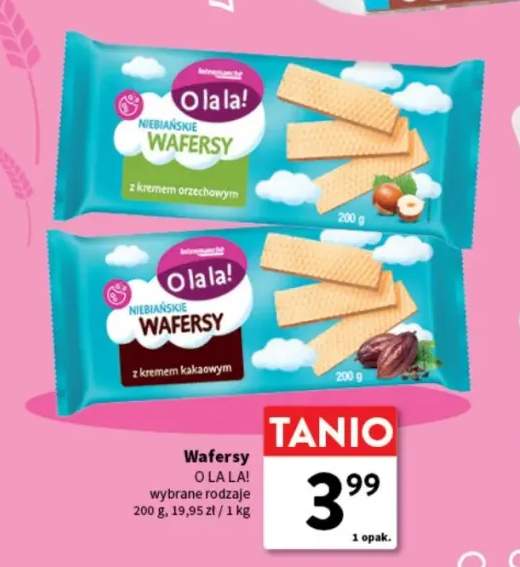 Wafersy z kremem kakaowym O La La! +1 wariant