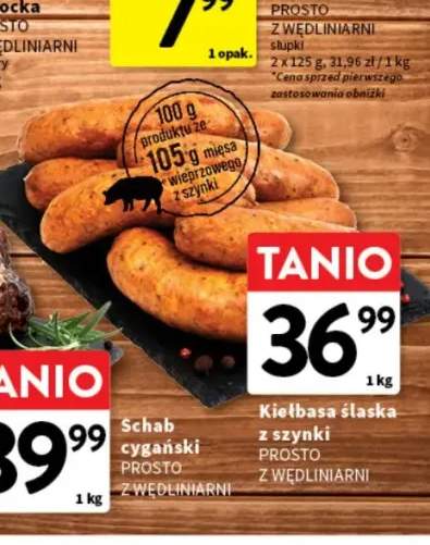 Kiełbasa śląska z szynki Prosto z Wędliniarni