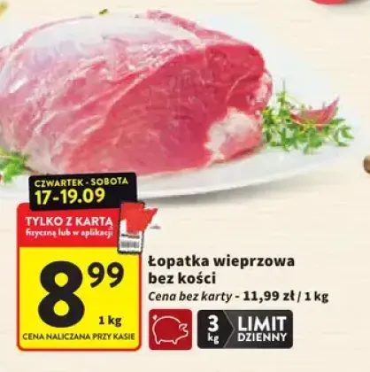 Łopatka wieprzowa bez kości