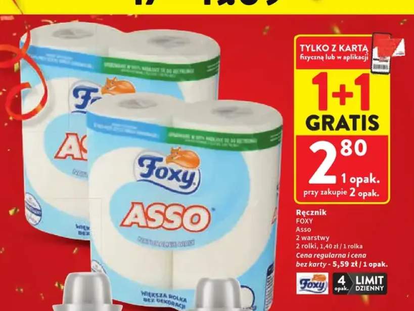 Ręcznik Foxy Asso 2 warstwy 2-pak