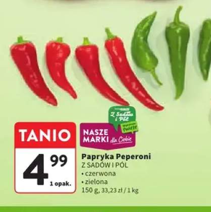 Papryka Peperoni czerwona Z Sadów i Pól +1 wariant