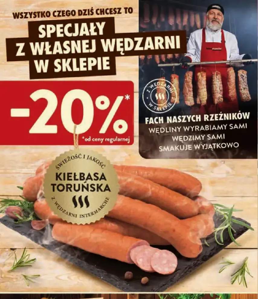 Kiełbasa toruńska Z Wędzarni Intermarché