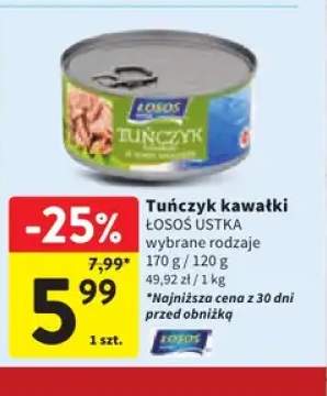 Tuńczyk kawałki Łosoś Ustka