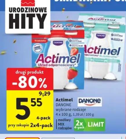 Napój probiotyczny Actimel Danone 4-pak