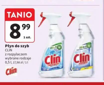 Płyn do szyb Clin z rozpylaczem