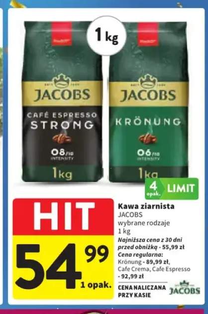 Kawa ziarnista Jacobs Krönung +2 warianty