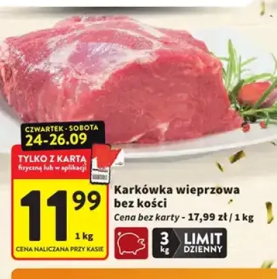 Karkówka wieprzowa bez kości
