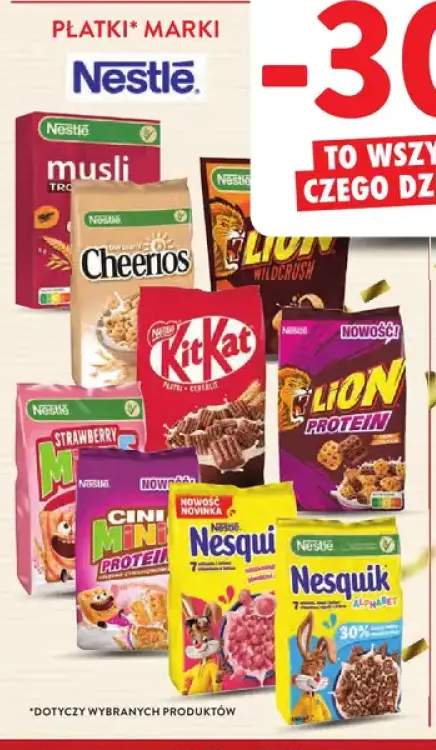 Płatki marki Nestlé +9 wariantów