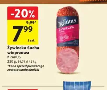 Kiełbasa żywiecka sucha wieprzowa Krakus