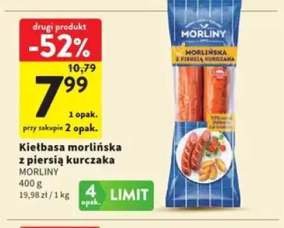 Kiełbasa morlińska z piersią kurczaka Morliny