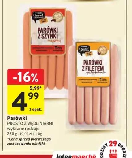 Parówki z szynki Prosto z Wędliniarni +1 wariant