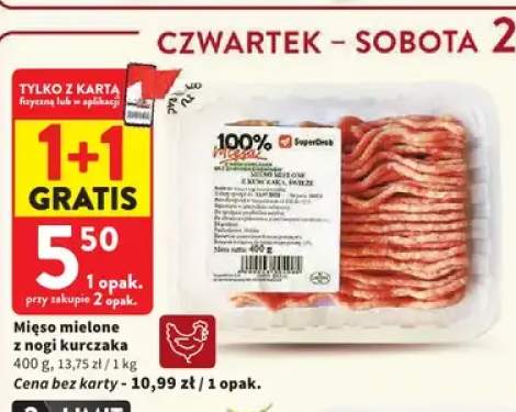 Mięso mielone z nogi kurczaka SuperDrob