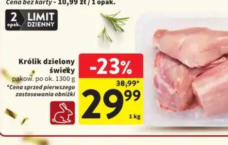 Królik dzielony świeży