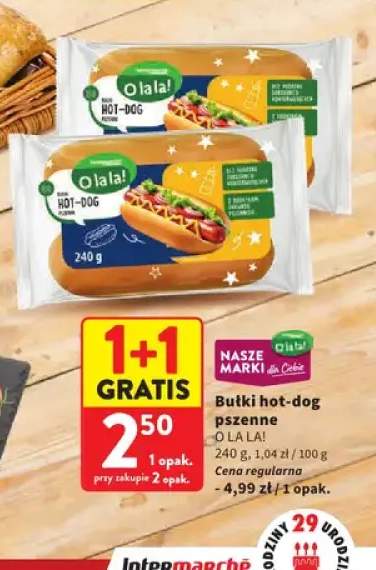 Bułki hot-dog pszenne O la la!