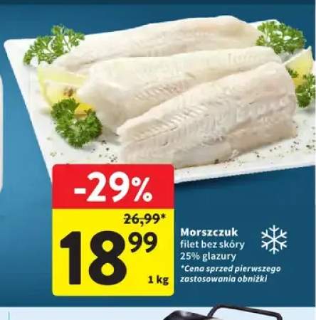 Morszczuk filet bez skóry 25% glazury
