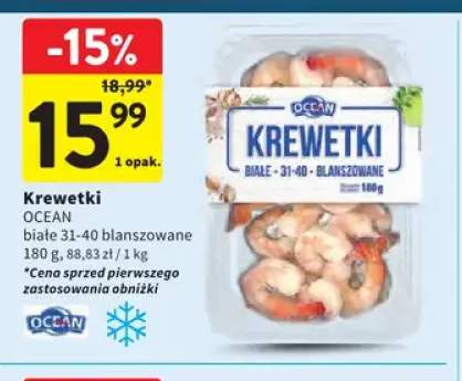 Krewetki białe 31-40 blanszowane Ocean